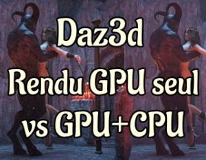 Vignette de l'article comparant la vitesse du rendu entre GPU seul vs CPU+GPU