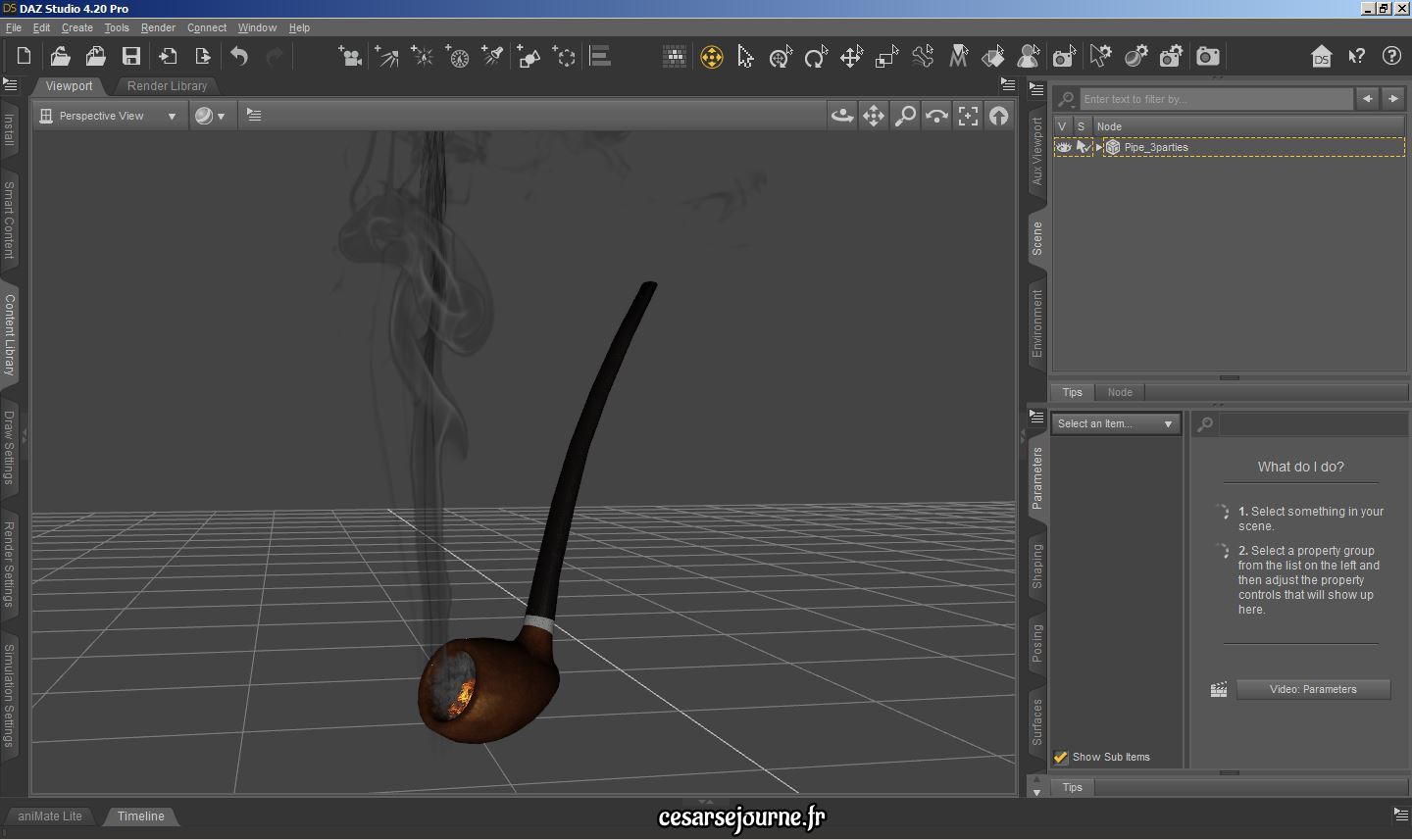 Tuto sur comment modifier un objet 3D sur Daz3D : création de surface, couleur et texture 21