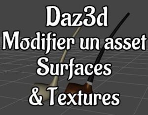 Vignette du tutoriel modifier un objet Daz3d : surfaces et textures